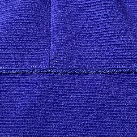 Anthroplogie Maeve Blue Ottoman Sleeveless Ruffle Sheath Dress Womens Size Small - Picture 9 of 16